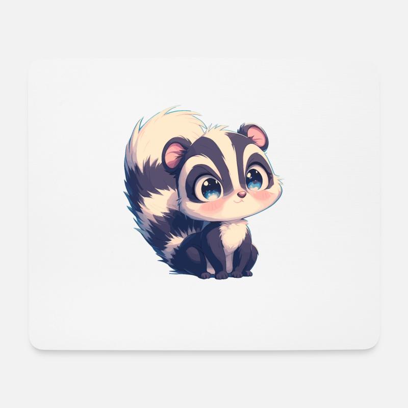 Stinktiere Stinktier - Mousepad (Querformat) - Weiß