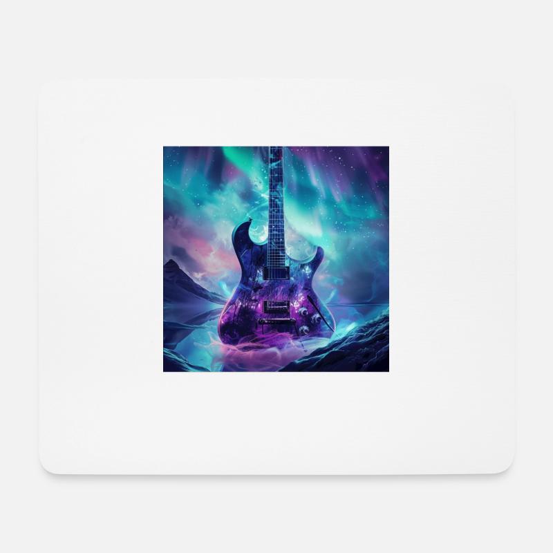 Gitarre - Mousepad (Querformat) - Weiß