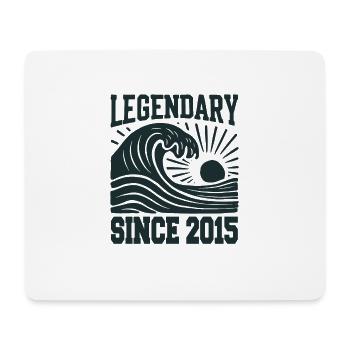 Légendaire depuis 2015 Birthday Wave - Tapis de souris (format paysage) - blanc - Devant