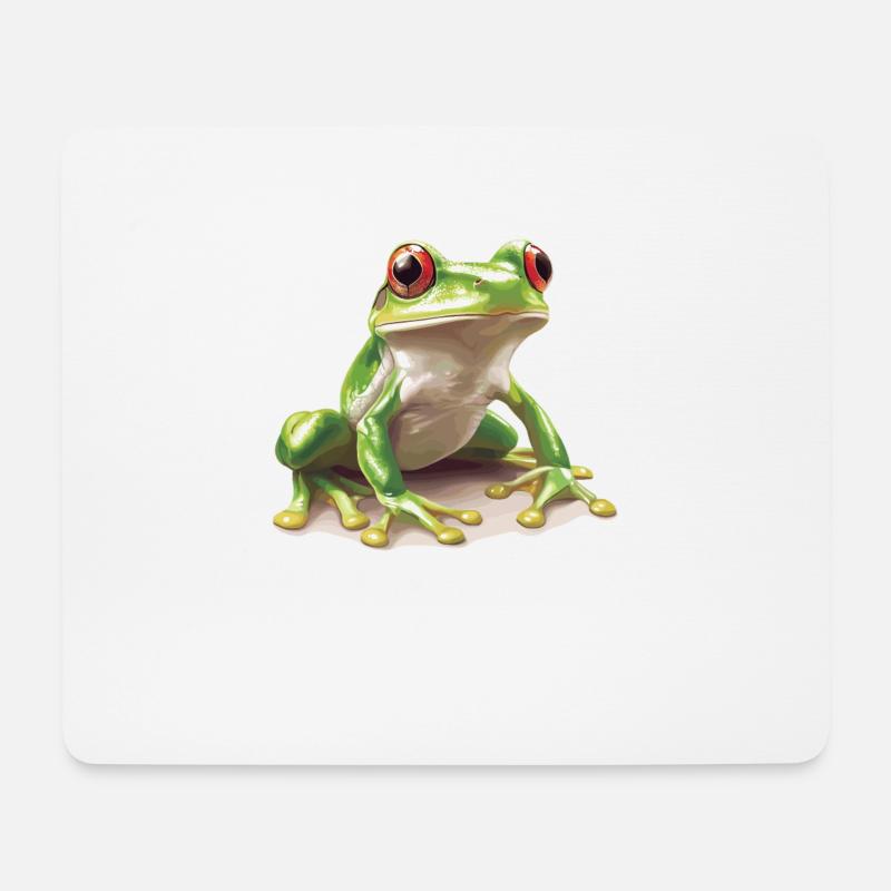 Grenouilles Grenouilles - Tapis de souris (format paysage) - blanc