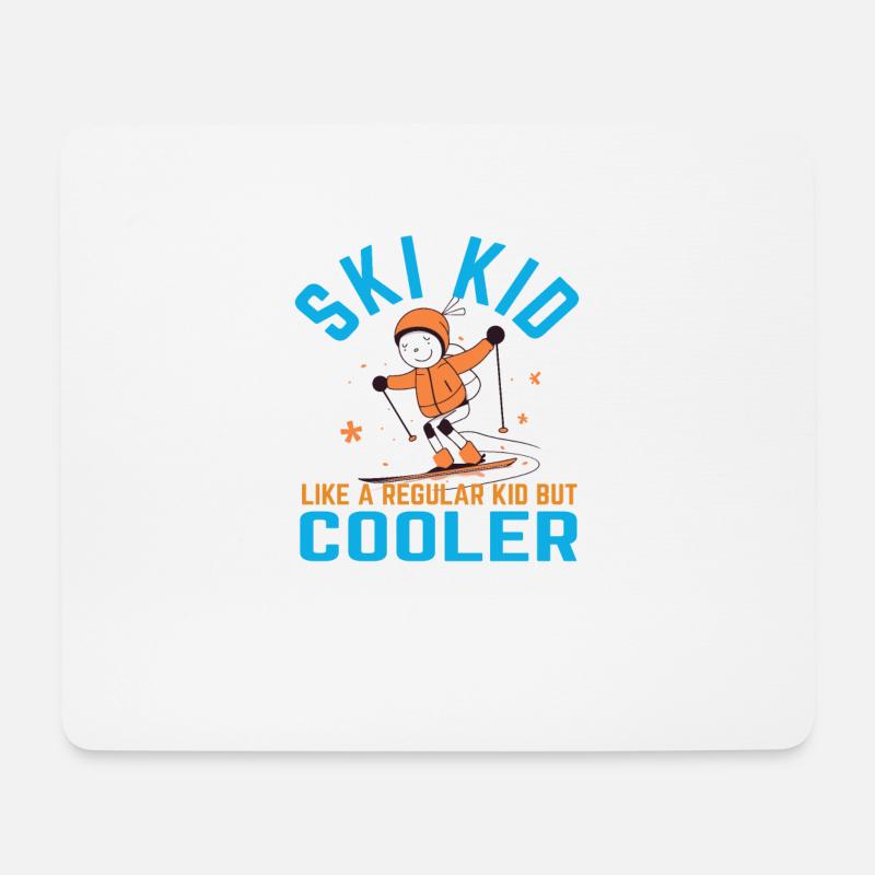 Ski Kid - Mouse Pad (horizontal) - white