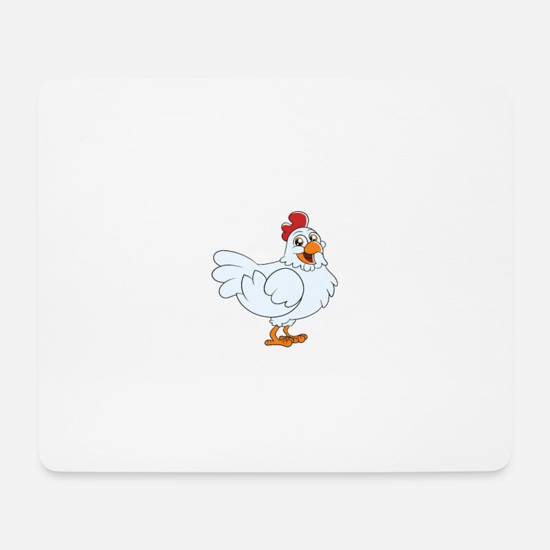 Lustiger Hühner Spruch Huhn - Mousepad (Querformat) - Weiß