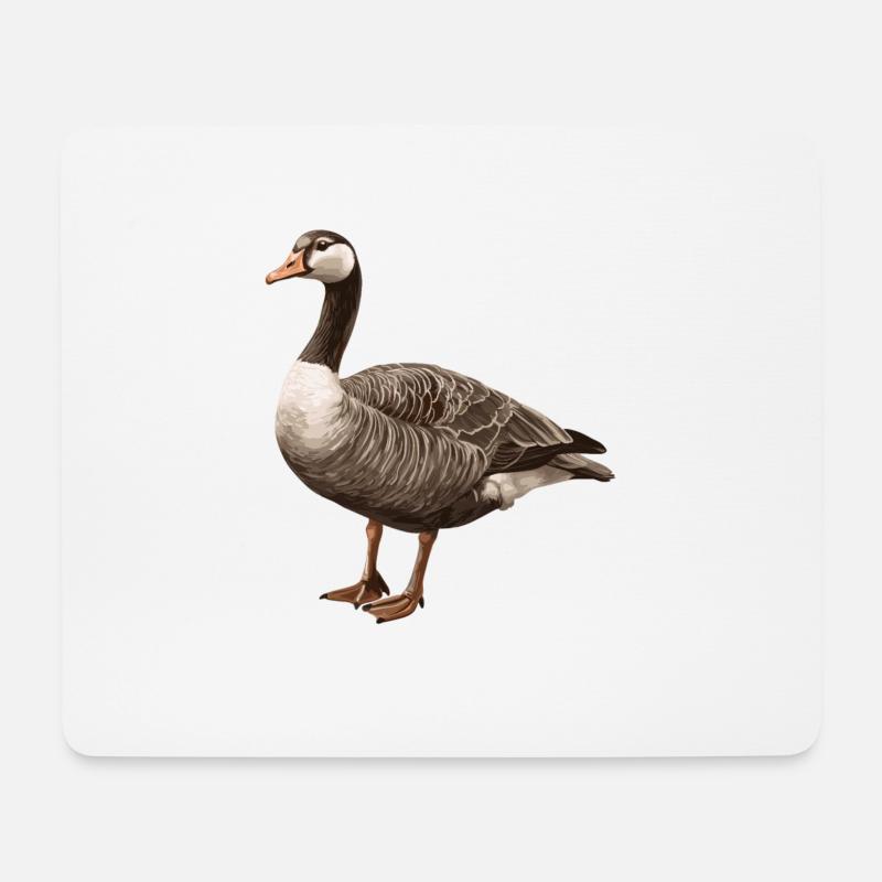 Gänse Gans - Mousepad (Querformat) - Weiß