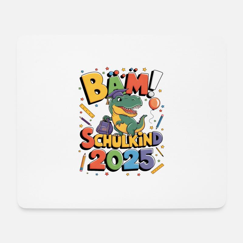 Schulkind 2025 Einschulung Schulanfang - Mousepad (Querformat) - Weiß