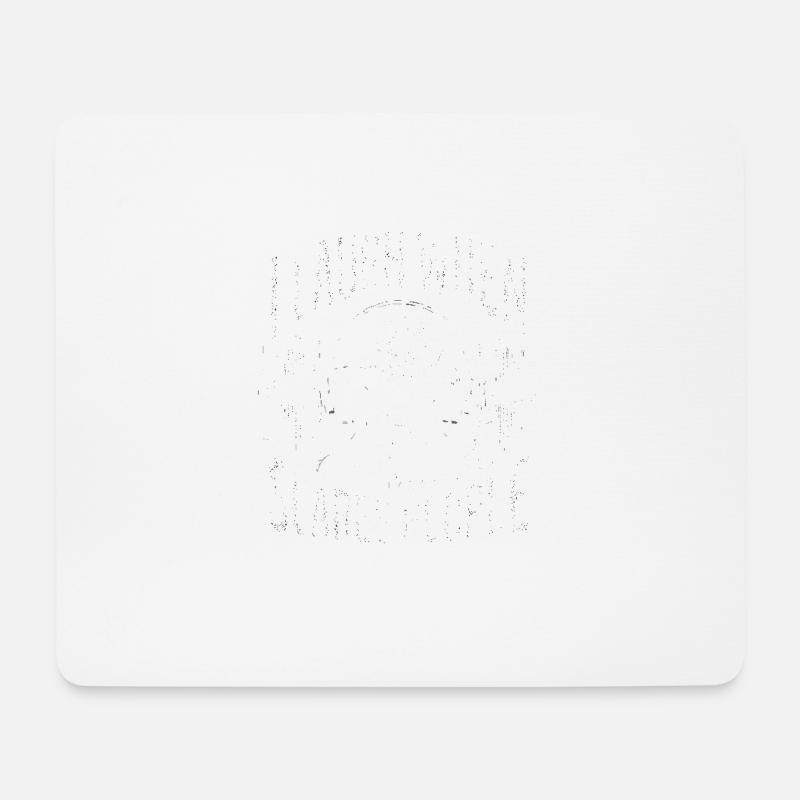 Ich lache, wenn meine Musik die Leute erschreckt - Mousepad (Querformat) - Weiß
