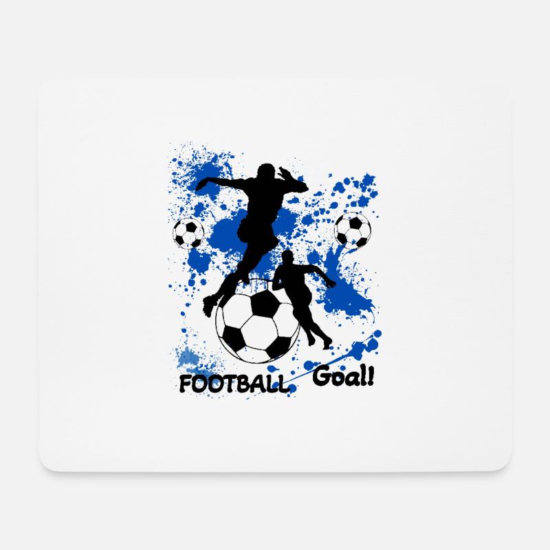 Fußball - Mousepad (Querformat) - Weiß