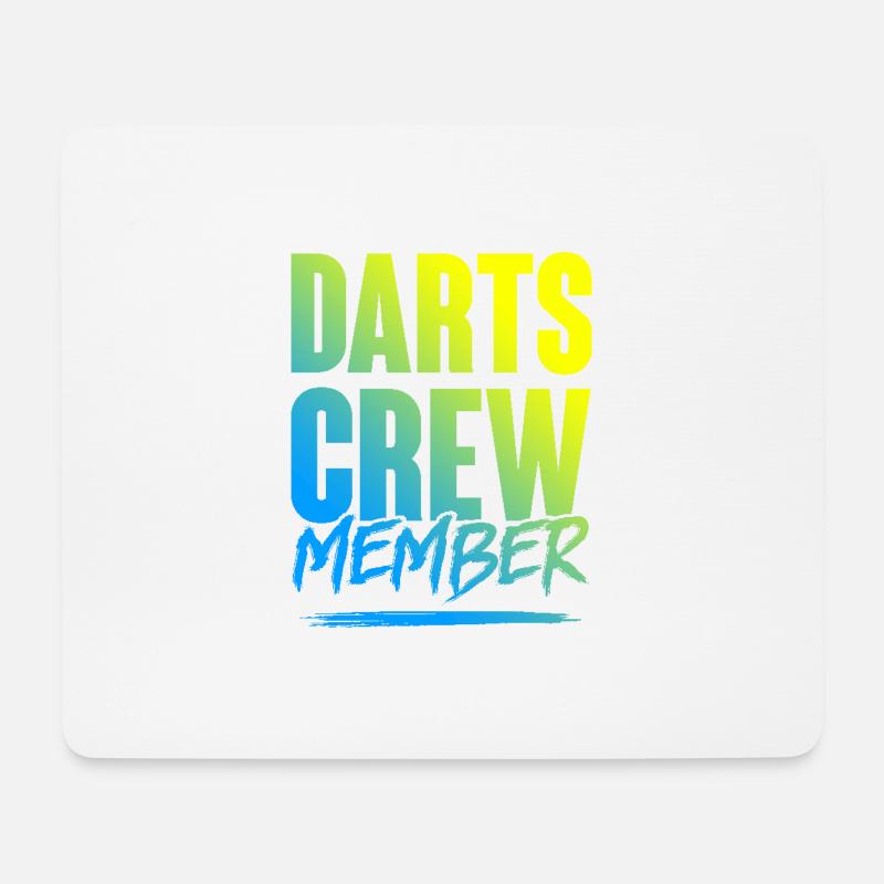 Darts Crew - Mousepad (Querformat) - Weiß