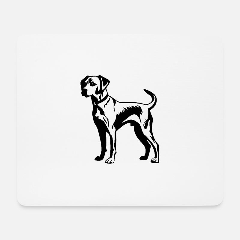 Jack Russell Terrier Hund - Mousepad (Querformat) - Weiß