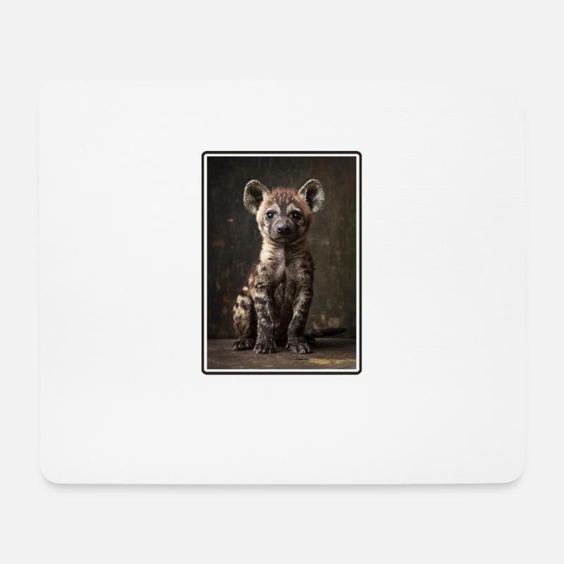 Hyänen Hyäne - Mousepad (Querformat) - Weiß