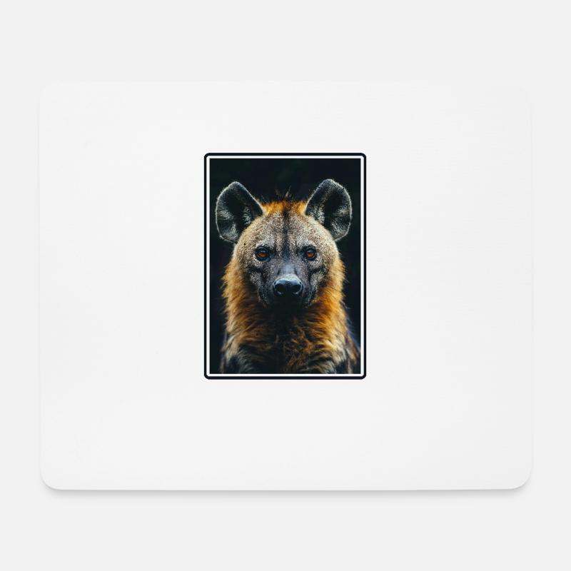 Hyänen Hyäne - Mousepad (Querformat) - Weiß
