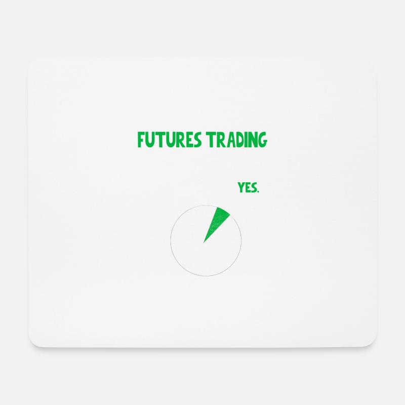 Futures trading Crypto Stocks talk about Funny Quo - Mousepad (Querformat) - Weiß