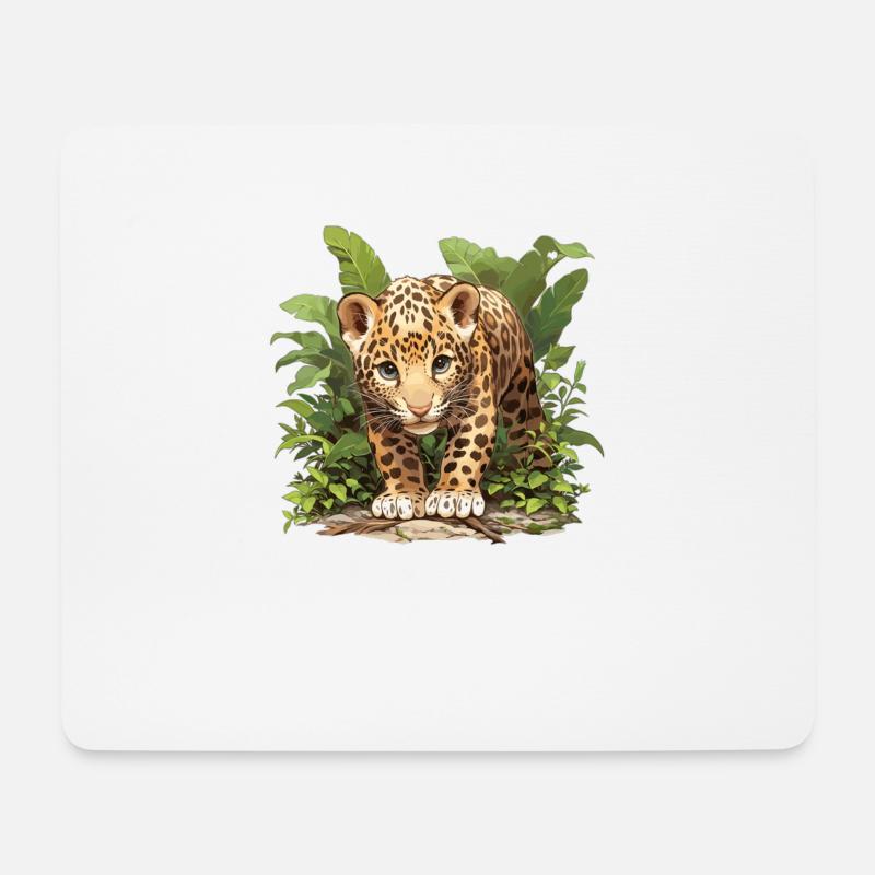 Jaguare Jaguar - Mousepad (Querformat) - Weiß