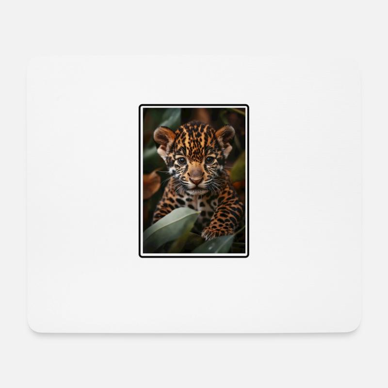 Jaguare Jaguar - Mousepad (Querformat) - Weiß