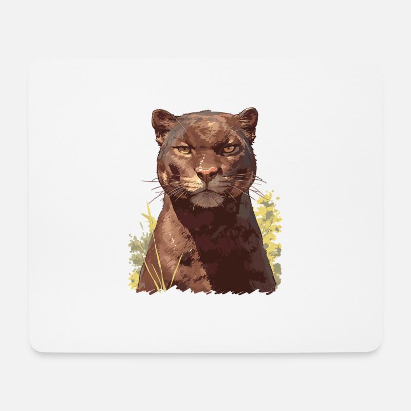 Jaguarundis Jaguarundi - Mousepad (Querformat) - Weiß