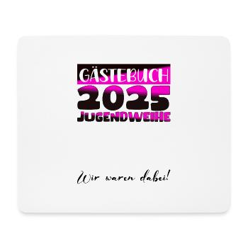 Jugendweihe 2025 Gästebuch Geschenk Mädchen Jungen - Mousepad (Querformat) - Weiß - Vorne
