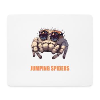 Jumping Spider Springspinnen Springspinne - Mousepad (Querformat) - Weiß - Vorne