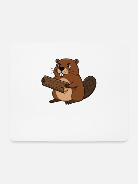Dam It - Mousepad (Querformat) - Weiß