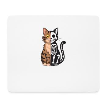Schrödingers Katze Dead and Alive - Mousepad (Querformat) - Weiß - Vorne