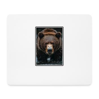 Ours Kodiak Ours Kodiak - Tapis de souris (format paysage) - blanc - Devant