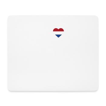 I Love Amsterdam Heart Flag Golden Gate Bridge Spaß - Mousepad (Querformat) - Weiß - Vorne