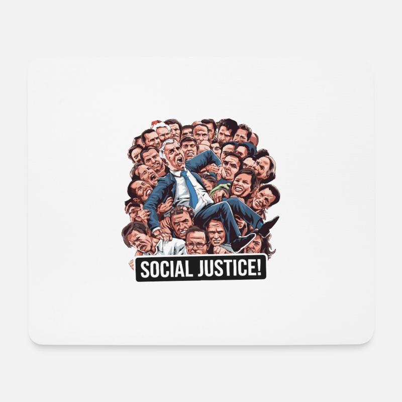 SOZIALE GERECHTIGKEIT - Mousepad (Querformat) - Weiß