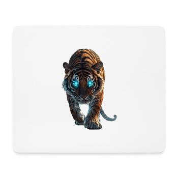Tiger - Mousepad (Querformat) - Weiß - Vorne