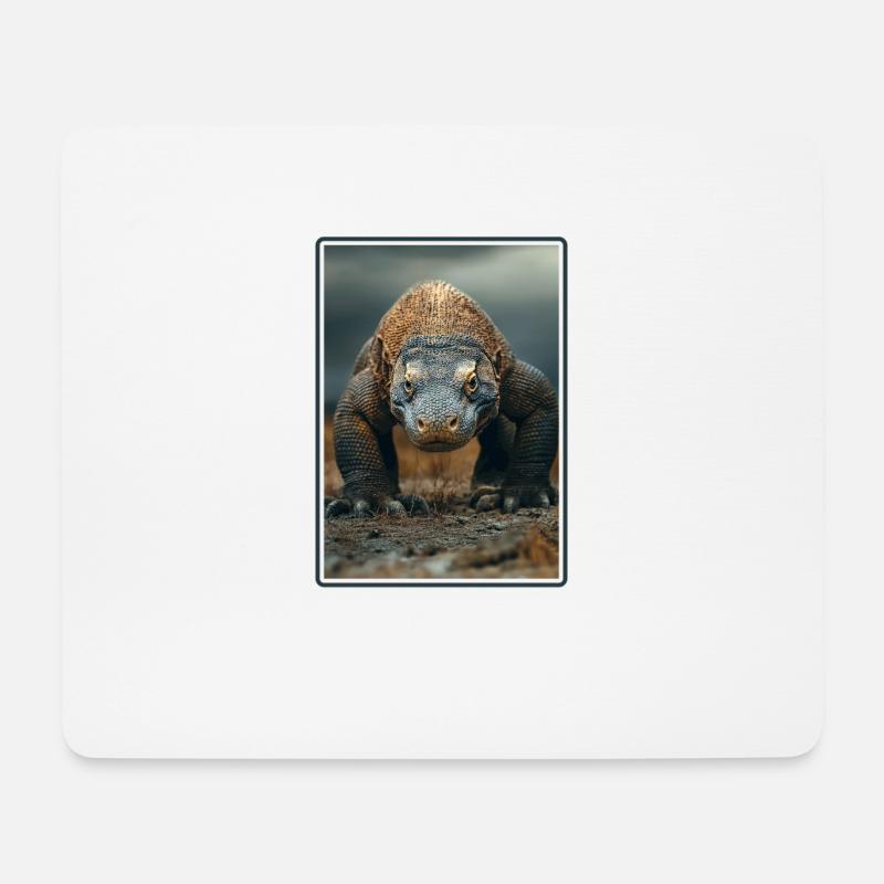 Komodowarane Komodowaran - Mousepad (Querformat) - Weiß