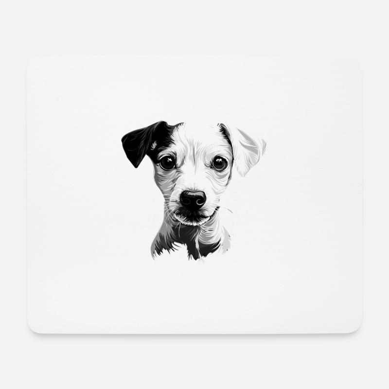 Whippet - Mousepad (Querformat) - Weiß