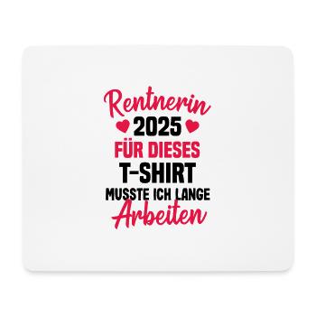rentnerin 2025 geschenkidee - Mousepad (Querformat) - Weiß - Vorne