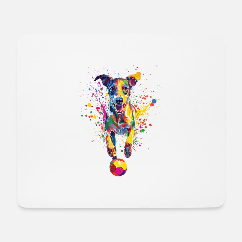 Whippet - Mousepad (Querformat) - Weiß