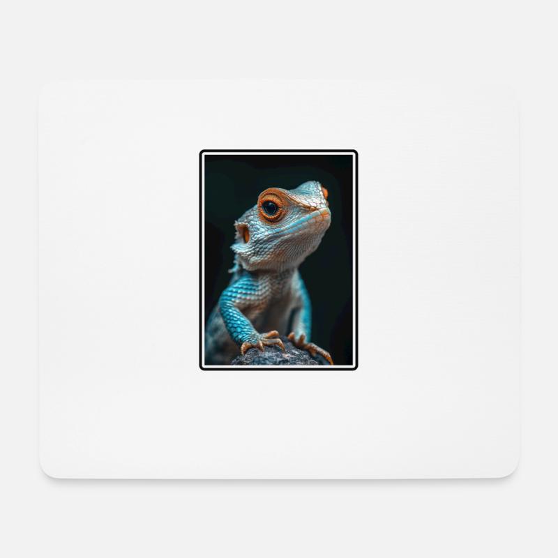 Eidechsen Eidechse - Mousepad (Querformat) - Weiß