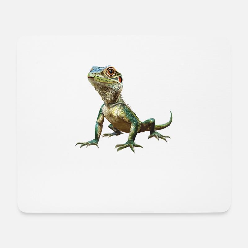 Eidechsen Eidechse - Mousepad (Querformat) - Weiß