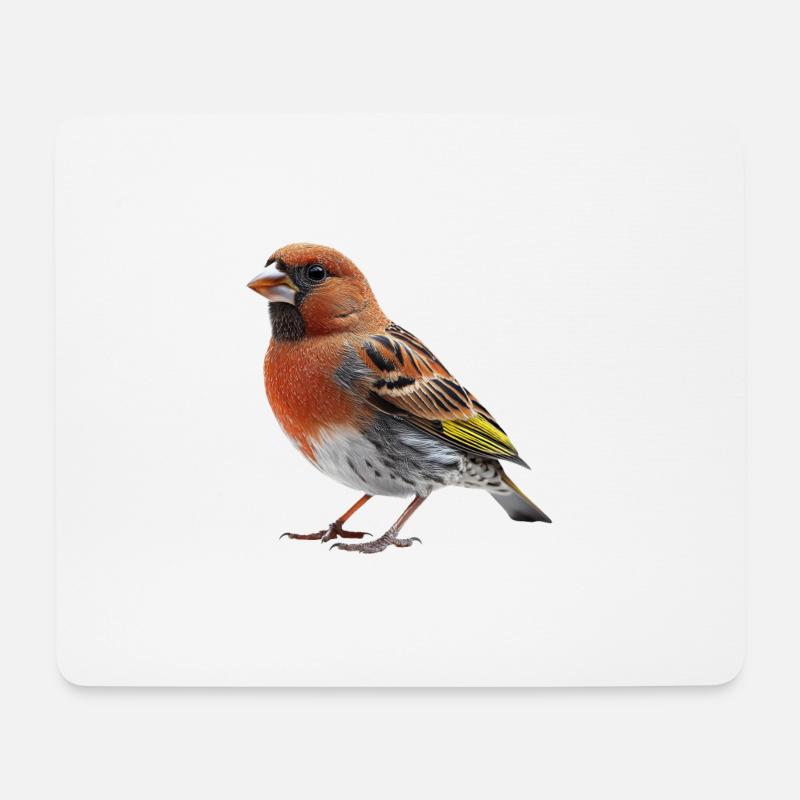 Finch Bird - Mousepad (Querformat) - Weiß