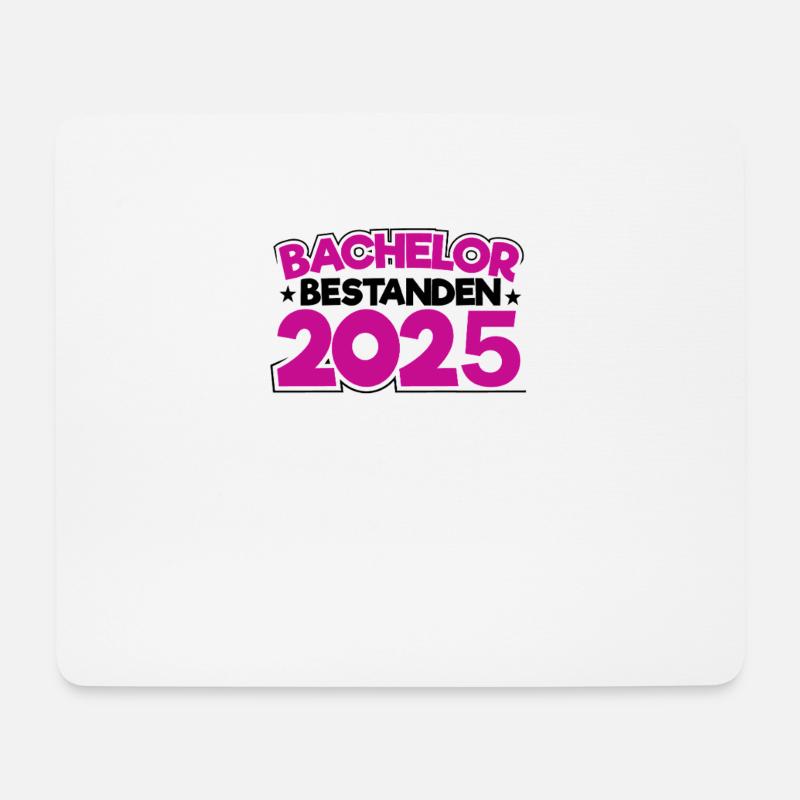 Bachelor 2025 Abschluss Promotion Sponsion - Mousepad (Querformat) - Weiß