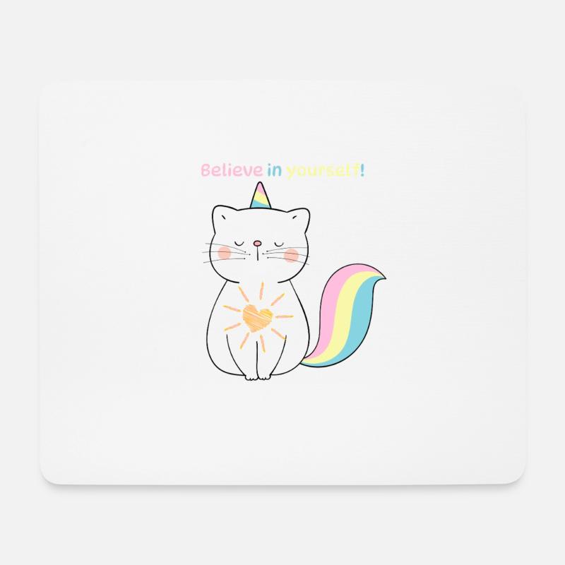 Believe in yourself - Mousepad (Querformat) - Weiß
