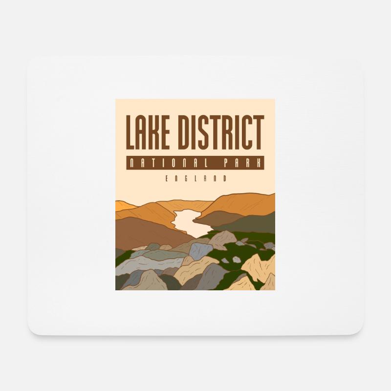 Lake District National Park – England - Mouse Pad (horizontal) - white