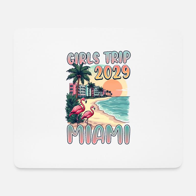 Girls Trip Miami 2029 - Mousepad (Querformat) - Weiß