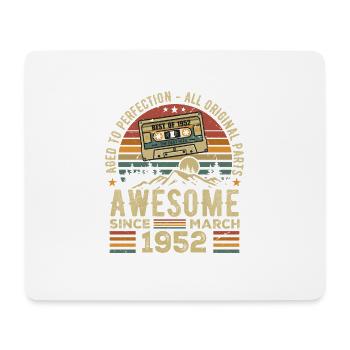March 1952 Birthday Gift March 1952 March 1952 - Mouse Pad (horizontal) - white - Front