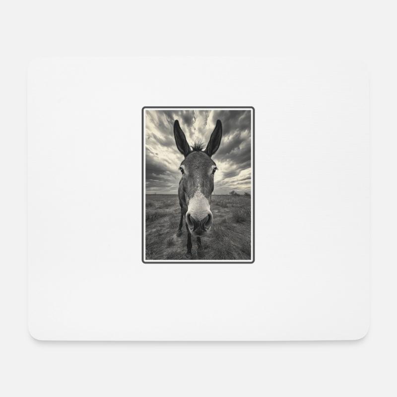 Donkey Esel - Mousepad (Querformat) - Weiß
