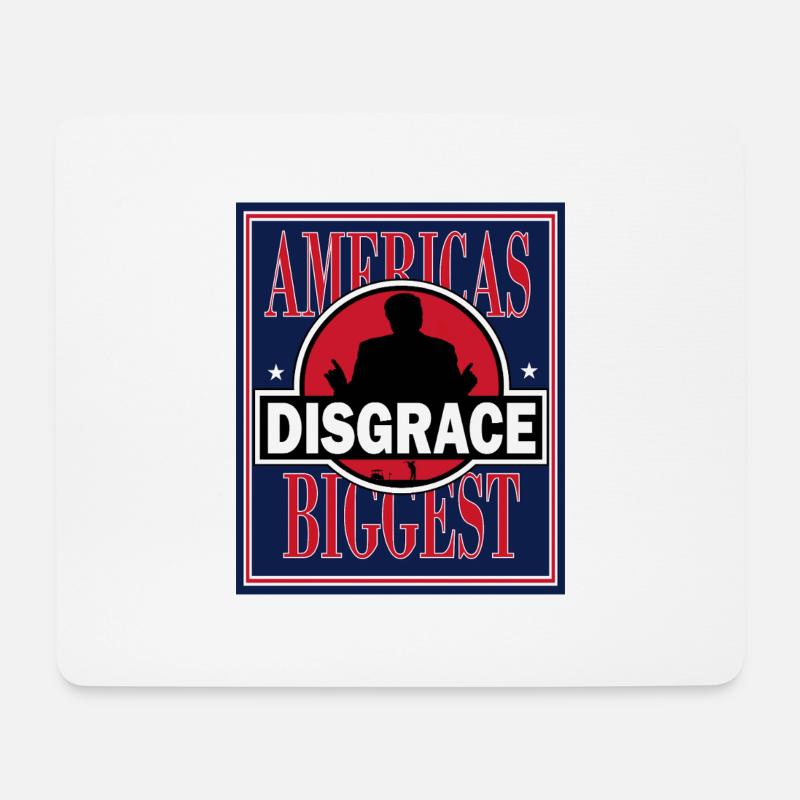Americas Biggest Disgrace - Mousepad (Querformat) - Weiß