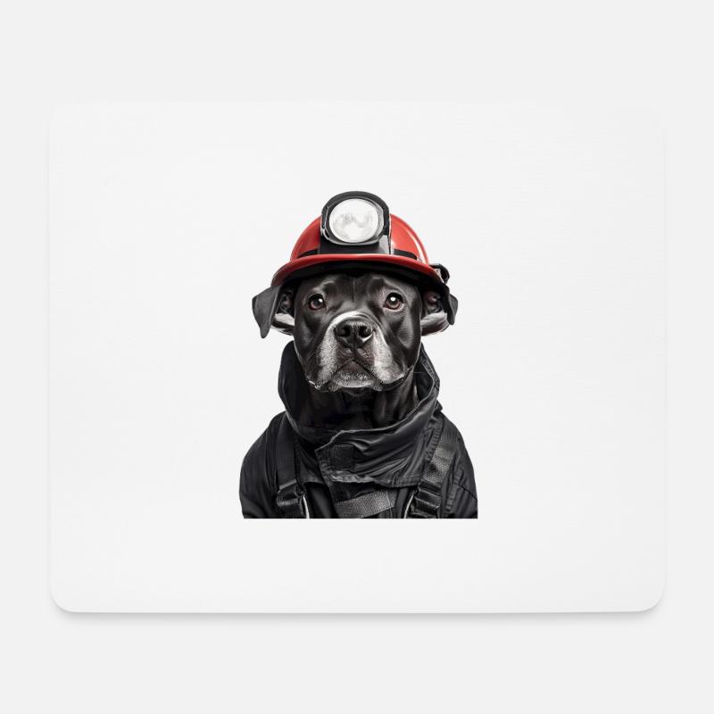 Staffordshire Bullterrier - Mousepad (Querformat) - Weiß