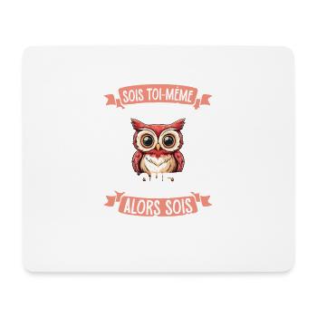 Sei du selbst, es sei denn, du kannst ein Eule - Mousepad (Querformat) - Weiß - Vorne