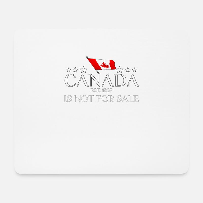 Canada is Not For Sale EST 1867für stolze Kanadier - Mousepad (Querformat) - Weiß