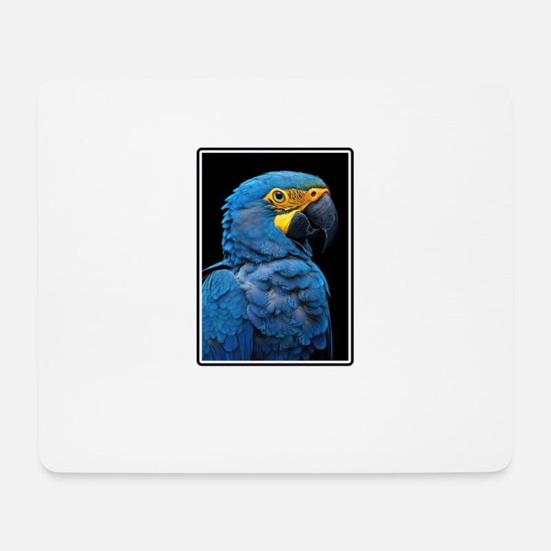 Papageie Papagei - Mousepad (Querformat) - Weiß