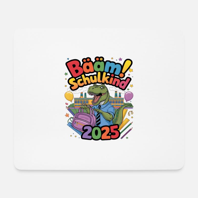 Schulkind 2025 Einschulung Schulanfang - Mousepad (Querformat) - Weiß
