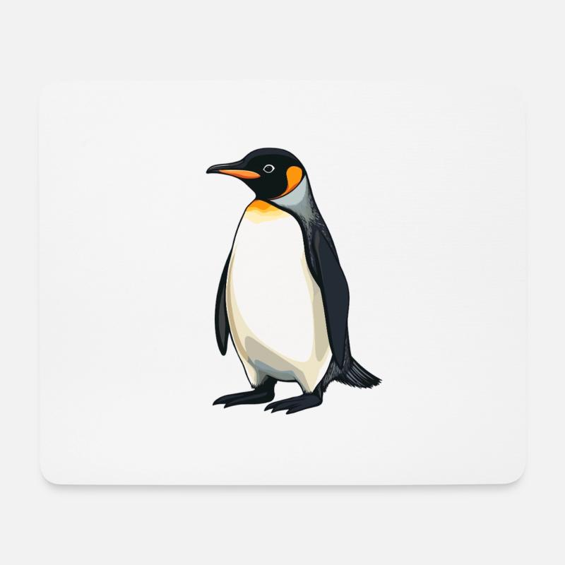 Pinguine Pinguin - Mousepad (Querformat) - Weiß
