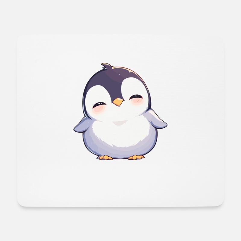 Pinguine Pinguin - Mousepad (Querformat) - Weiß