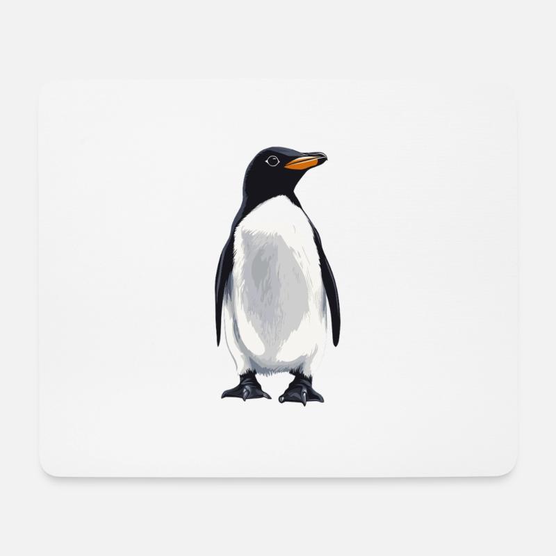 Pinguine Pinguin - Mousepad (Querformat) - Weiß
