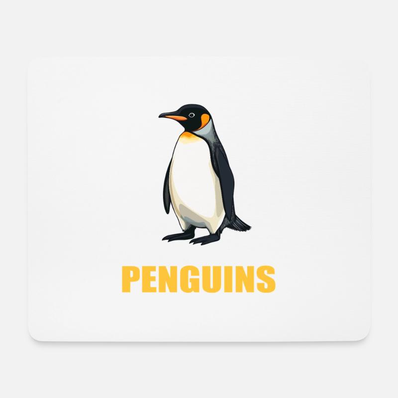 Pinguine Pinguin - Mousepad (Querformat) - Weiß