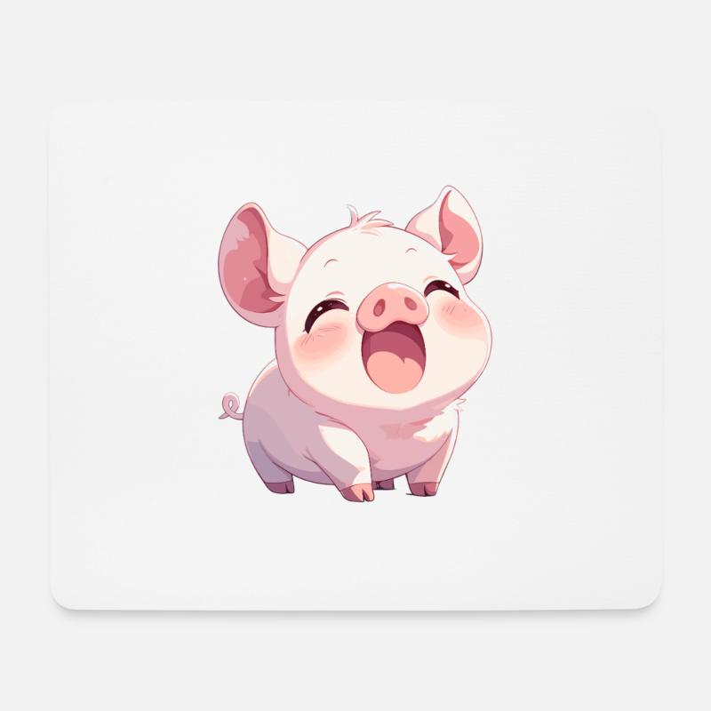 Schweine Schwein - Mousepad (Querformat) - Weiß